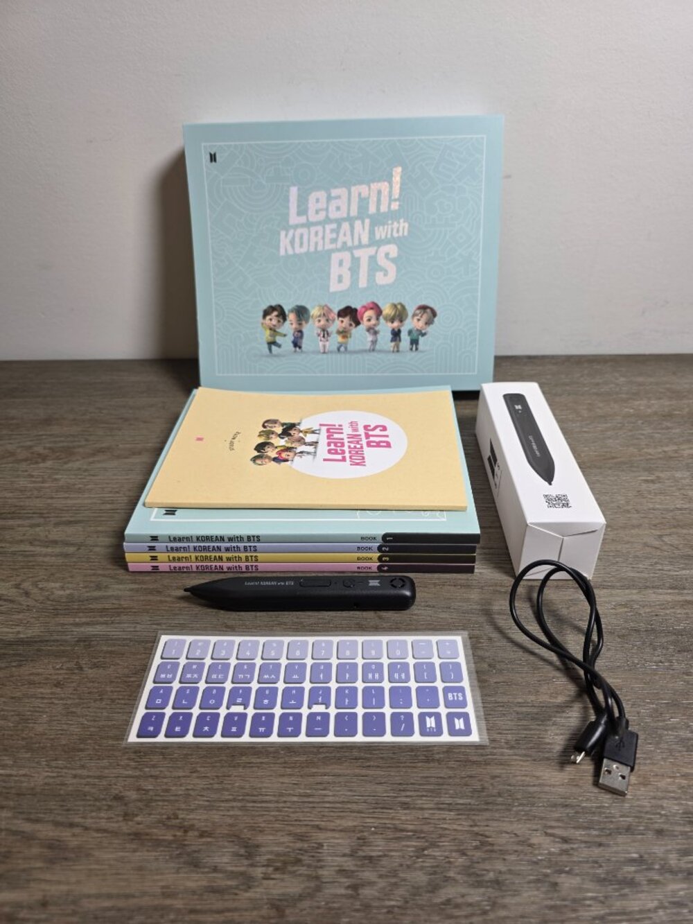 Learn! Korean with BTS Book Package BRAND NEW TinyTAN Interactive Speaking Pen